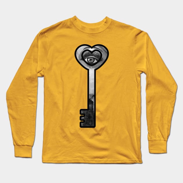 Cool Key to heart Long Sleeve T-Shirt by ESSED